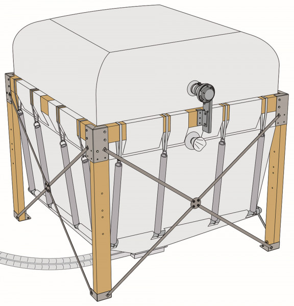 Fröling Pellets-Variosilo 2,00 x 2,00 Inhalt 3,3 - 4,0 t