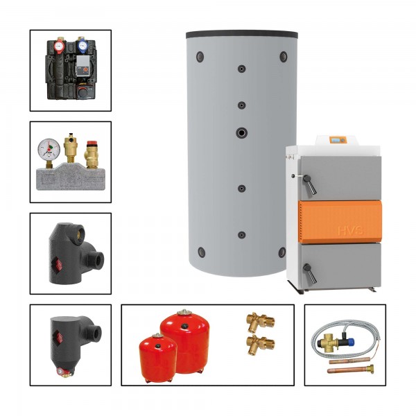 Solarbayer Holzvergaserset HVS LC 16-1A Variante A (1x SLS-1000)