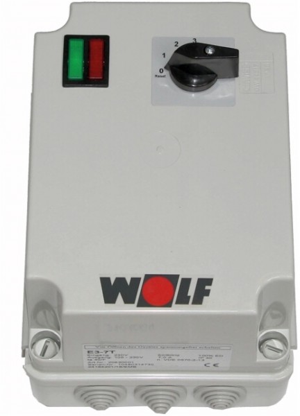 Wolf 3 Stufenschalter E 3 7T mit Wiedereinschaltsperre 7A, 230 Volt