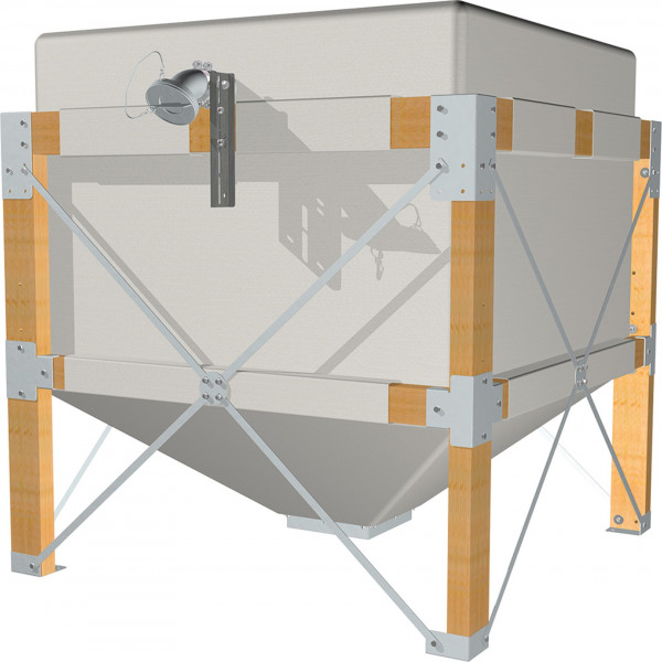 Fröling Sacksilo Typ 8 Inhalt: bis zu 2,0 t (2,0x1,25x1,9 m)