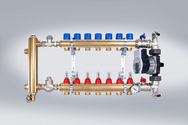 EMPUR Regelverteiler HKV-DR 12 Version 2.0 mit Hocheffizienzpumpe,Thermoweiche,Regelset