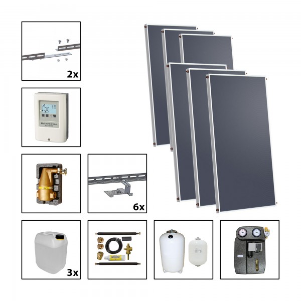 Solarbayer Silversun Solarpaket 6 Fläche m2: Brutto 12,12 / Apertur 10,98